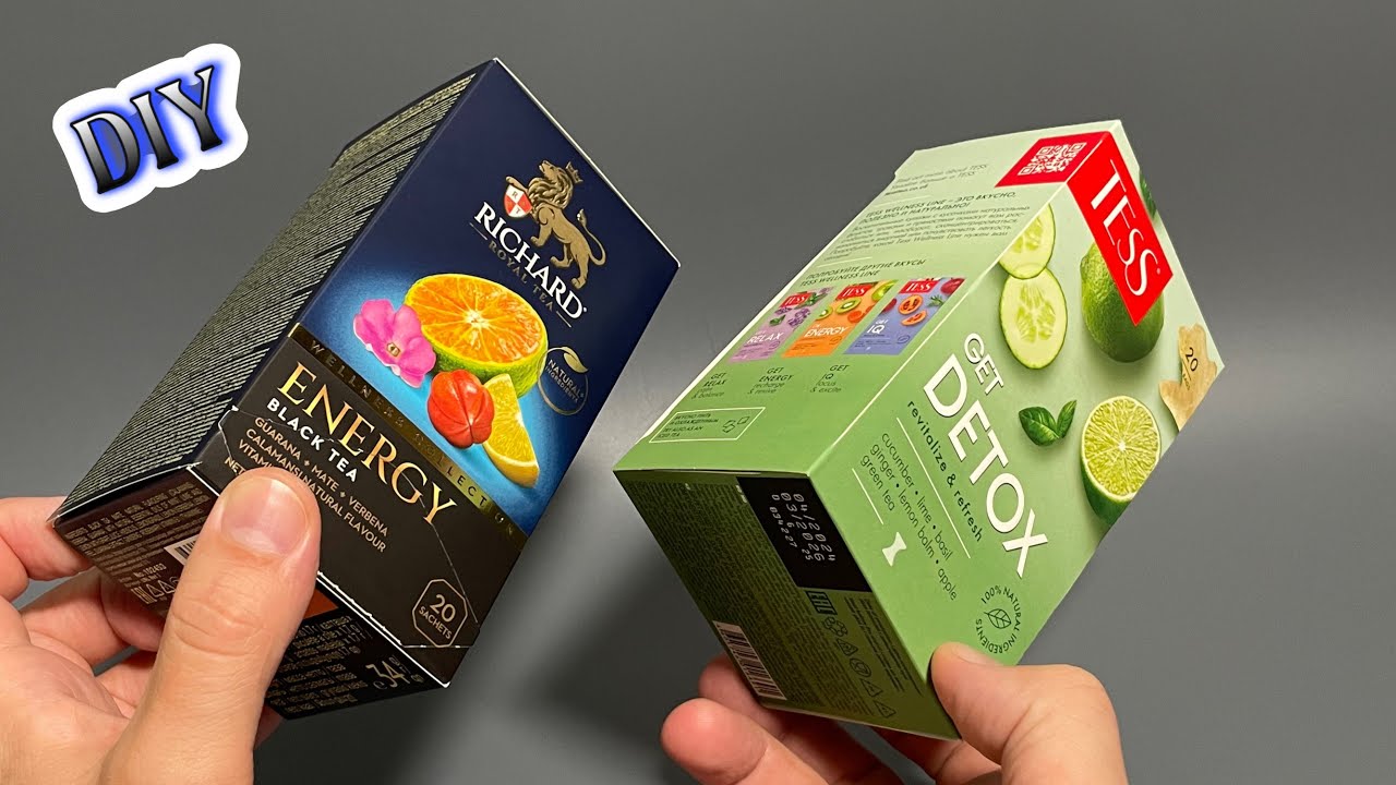 ВСЕ В ШОКЕ!!!😱КАКАЯ КРАСОТИЩА😍4 ИДЕИ ИЗ КОРОБКИ ОТ ЧАЯ-ПЕРЕДЕЛКА СВОИМИ РУКАМИ.DIY Creative ideas