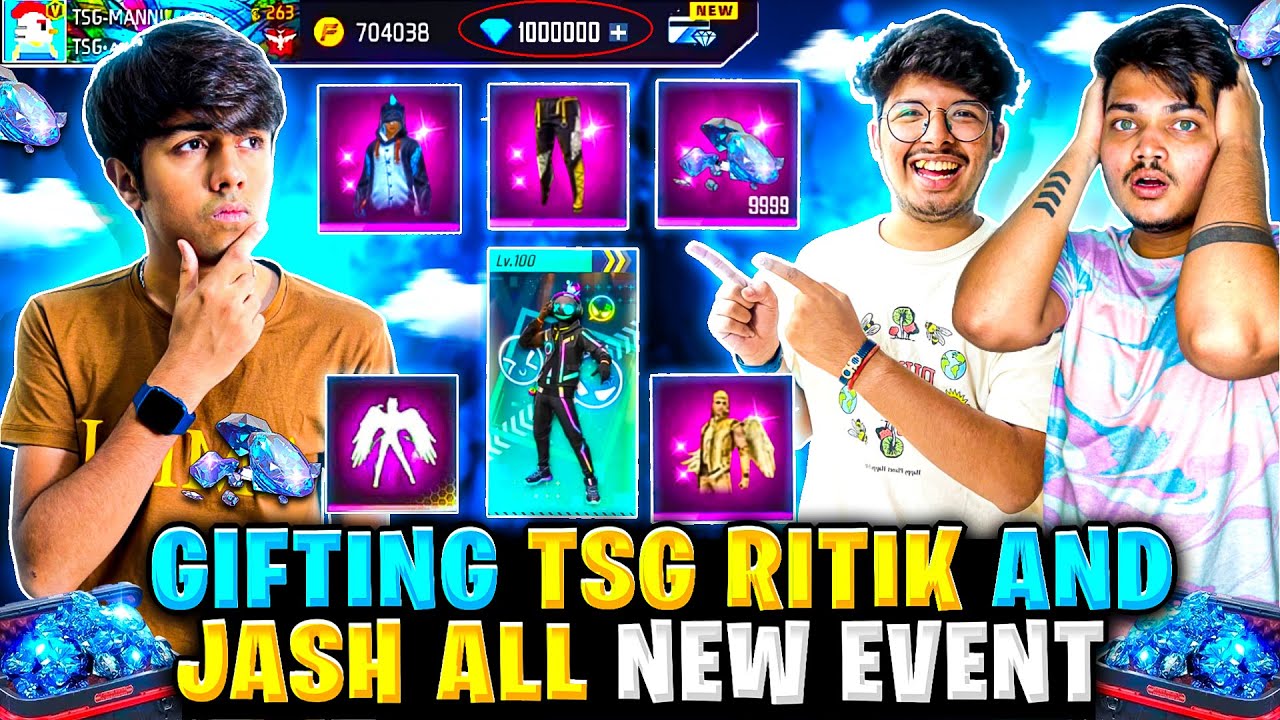 Gifting Jash And Ritik🎁 All New Rare Events | Surprise Moment In Bootcamp🥺 - Garena Free Fire