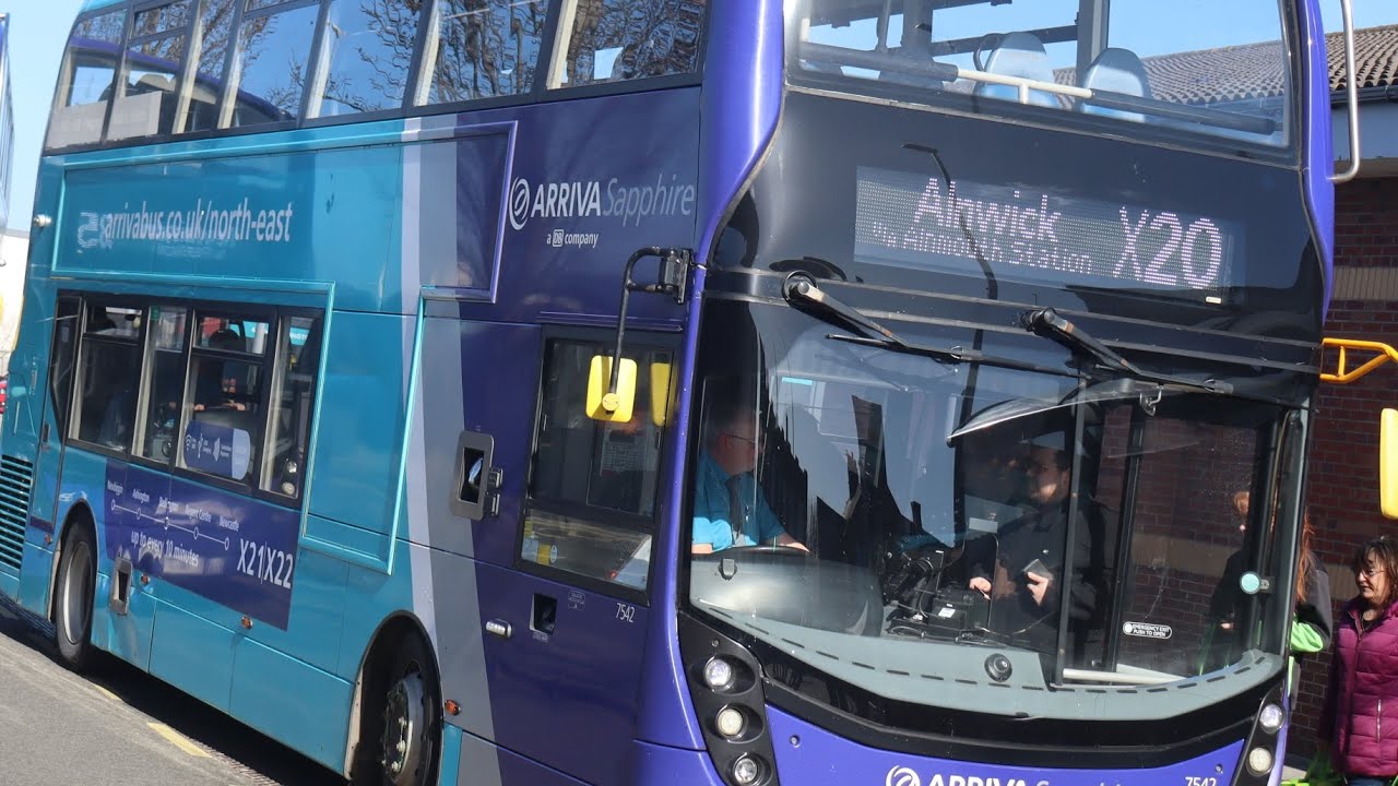 Front Seat View: X20 Newcastle-Ashington 7542/YX17 NNT