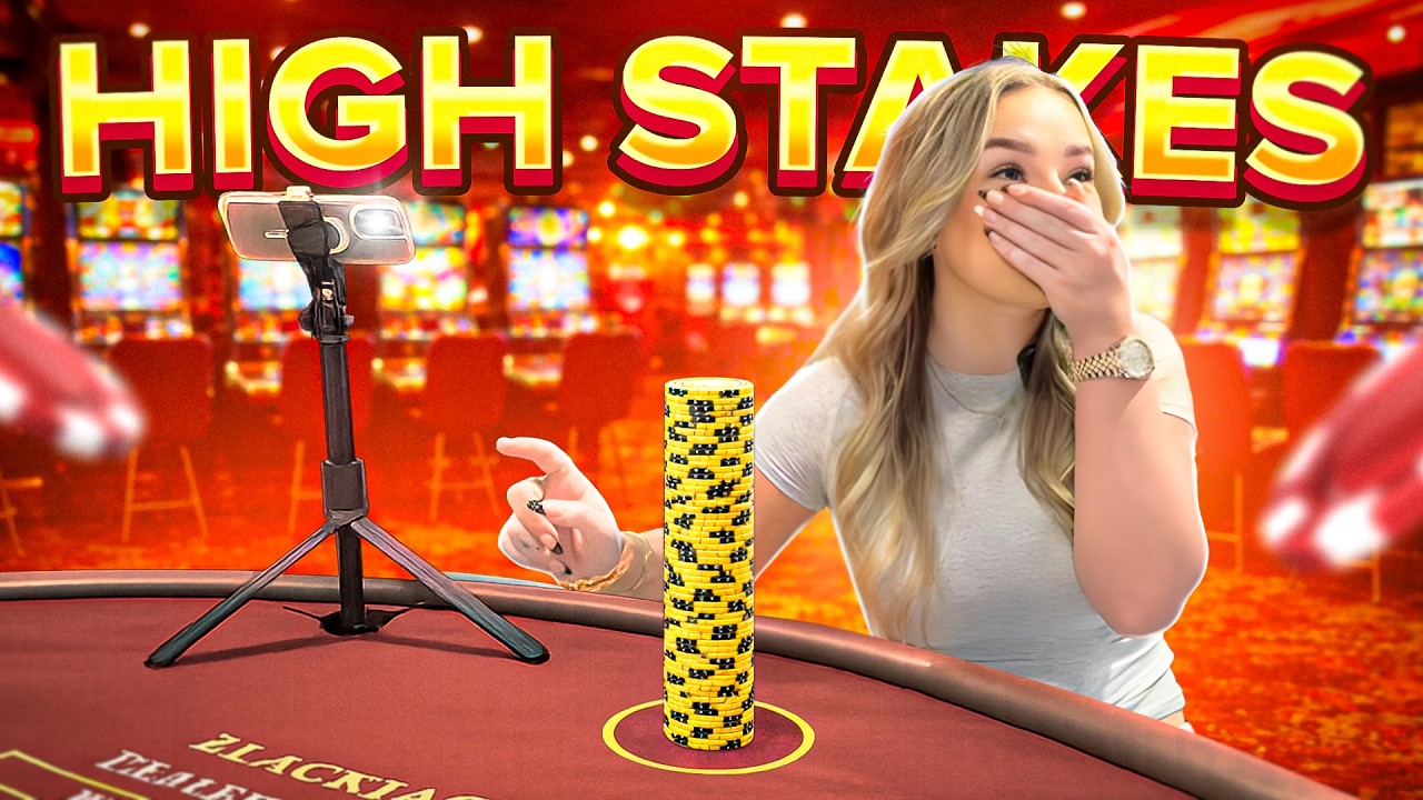HIGH STAKES IRL BLACKJACK! $15,000 STARTING BALANCE - Rosie Mae