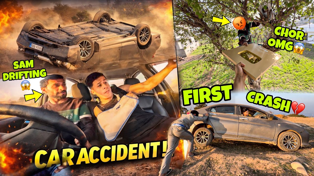 Life me First Time Sam Drifting and Crashed😨‼️| Broken Arm ke sath Drifting in Ramzan 