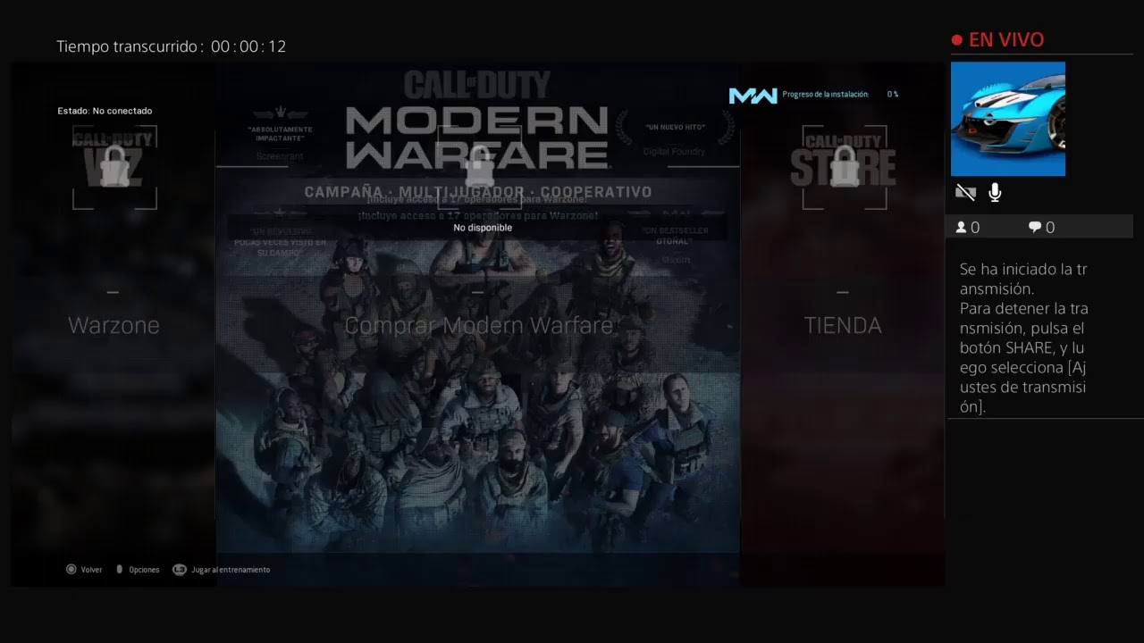 Transmisi&oacute;n de PS4 en directo de TORETTO_RECORD