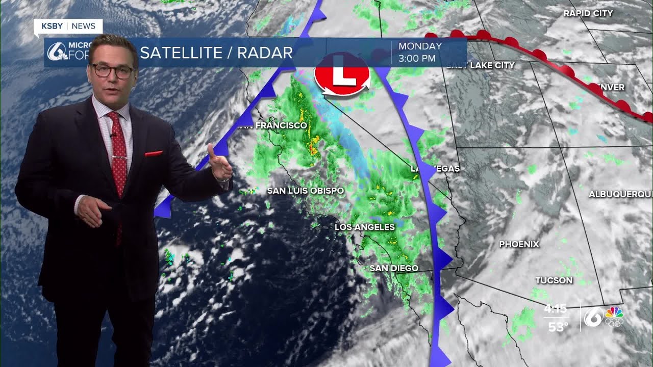 Several more waves of rain and possible thunderstorms into the week ahead.