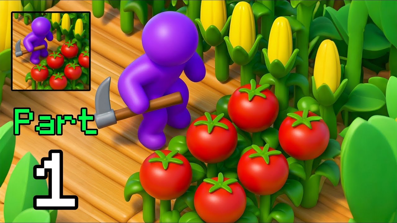 Farm Land - Gameplay Walkthrough Part 1 - From Small Plot to Mega Farm! (iOS, Android)