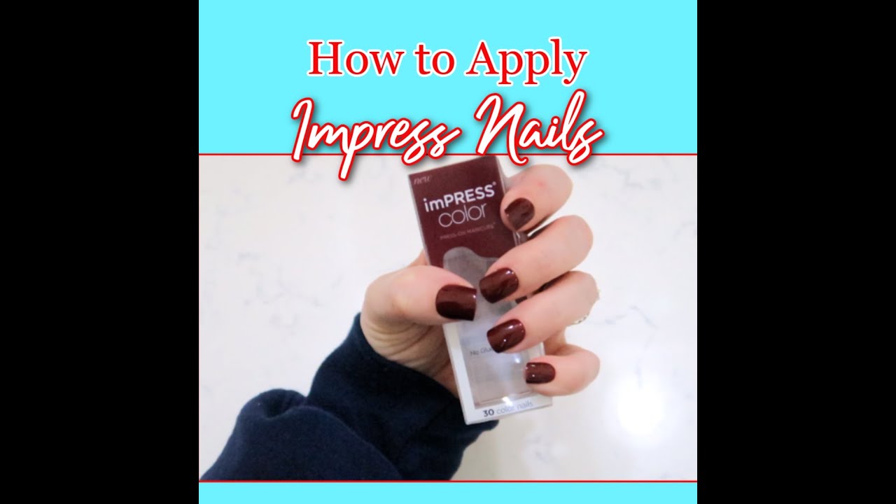 HOW TO APPLY IMPRESS NAILS #shorts || NAIL TUTORIAL || EASY NAIL APPLICATION