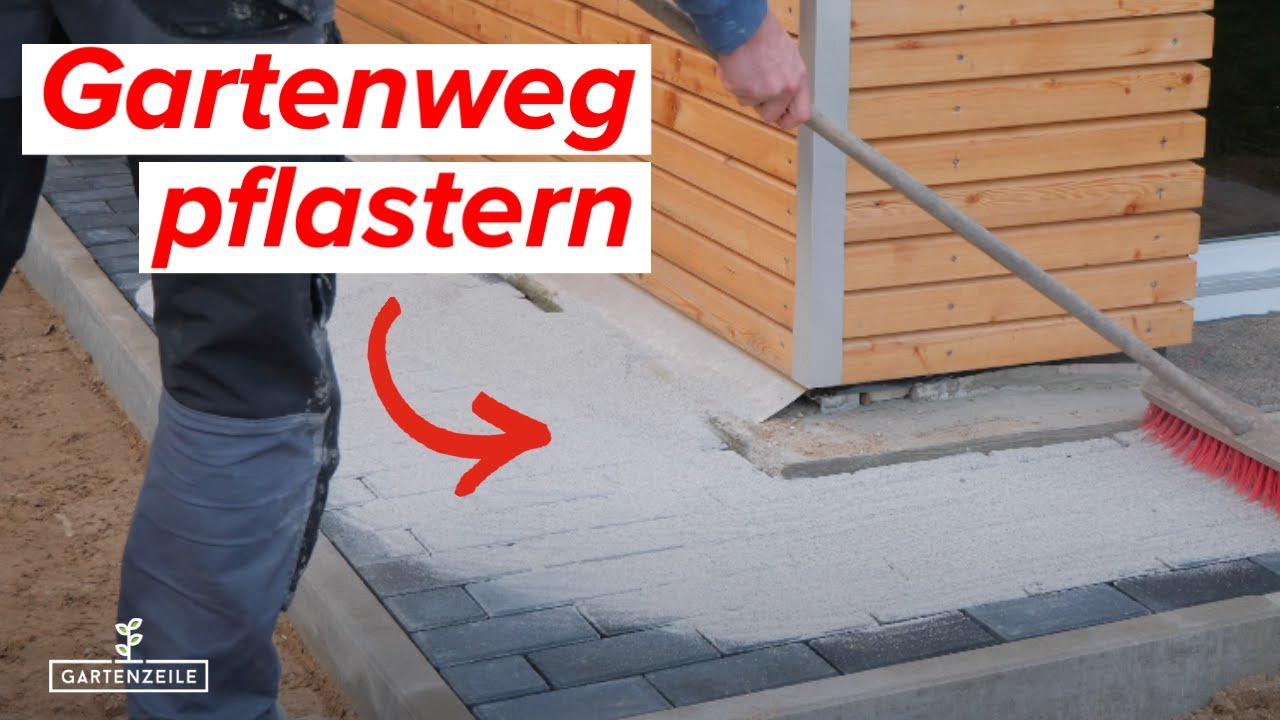 DIY Gartenweg pflastern ohne Rüttelplatte! - So einfach geht es! Schritt für Schritt Anleitung.