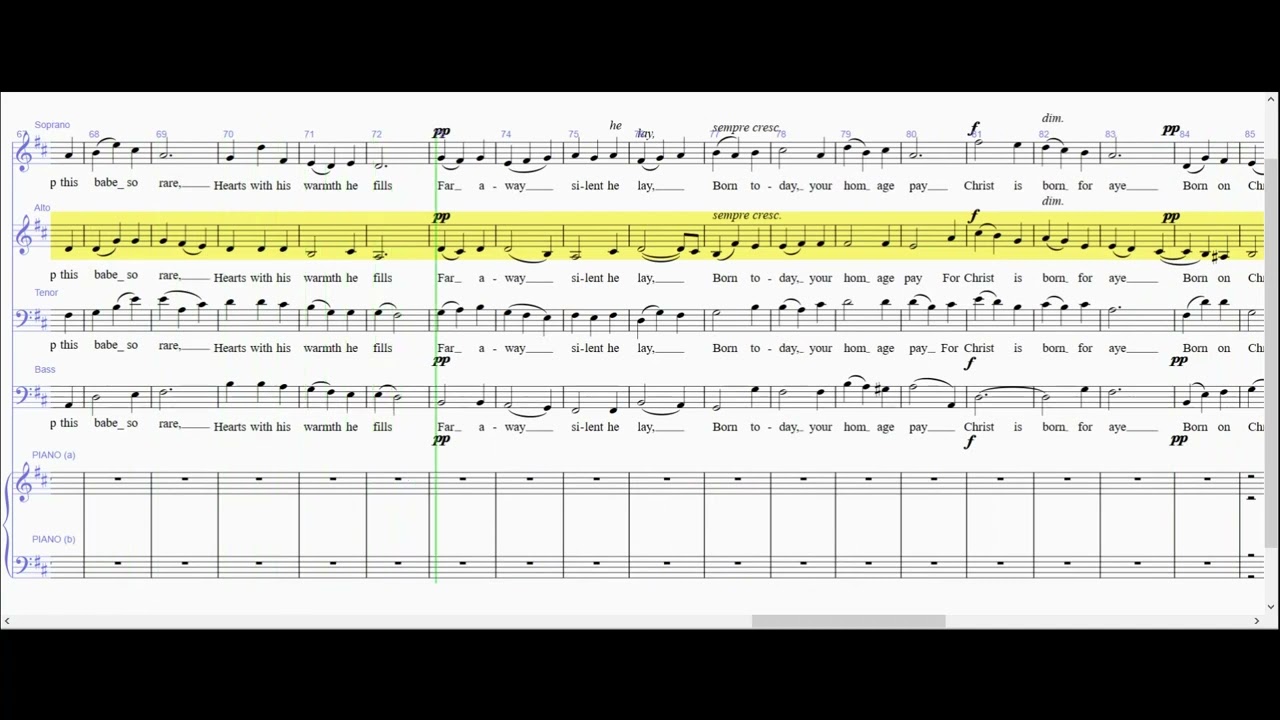 Nativity Carol - Alto