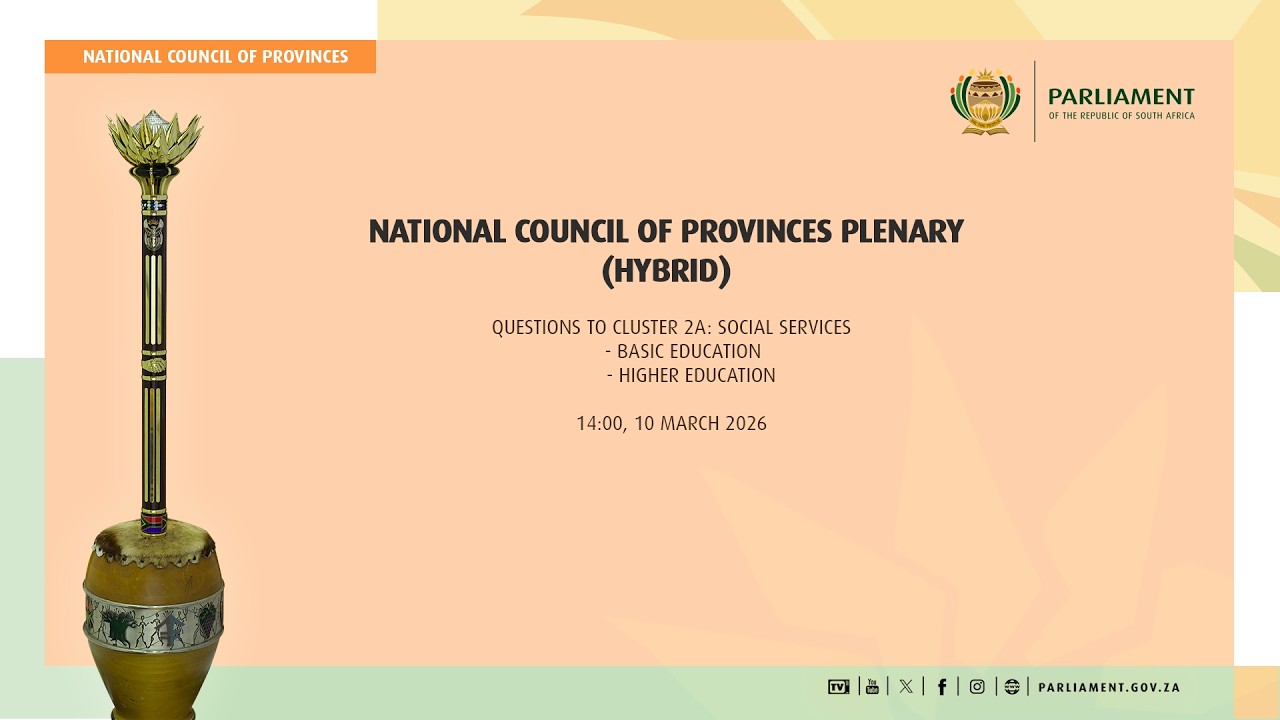 National Council of Provinces Plenary, 10 March 2026