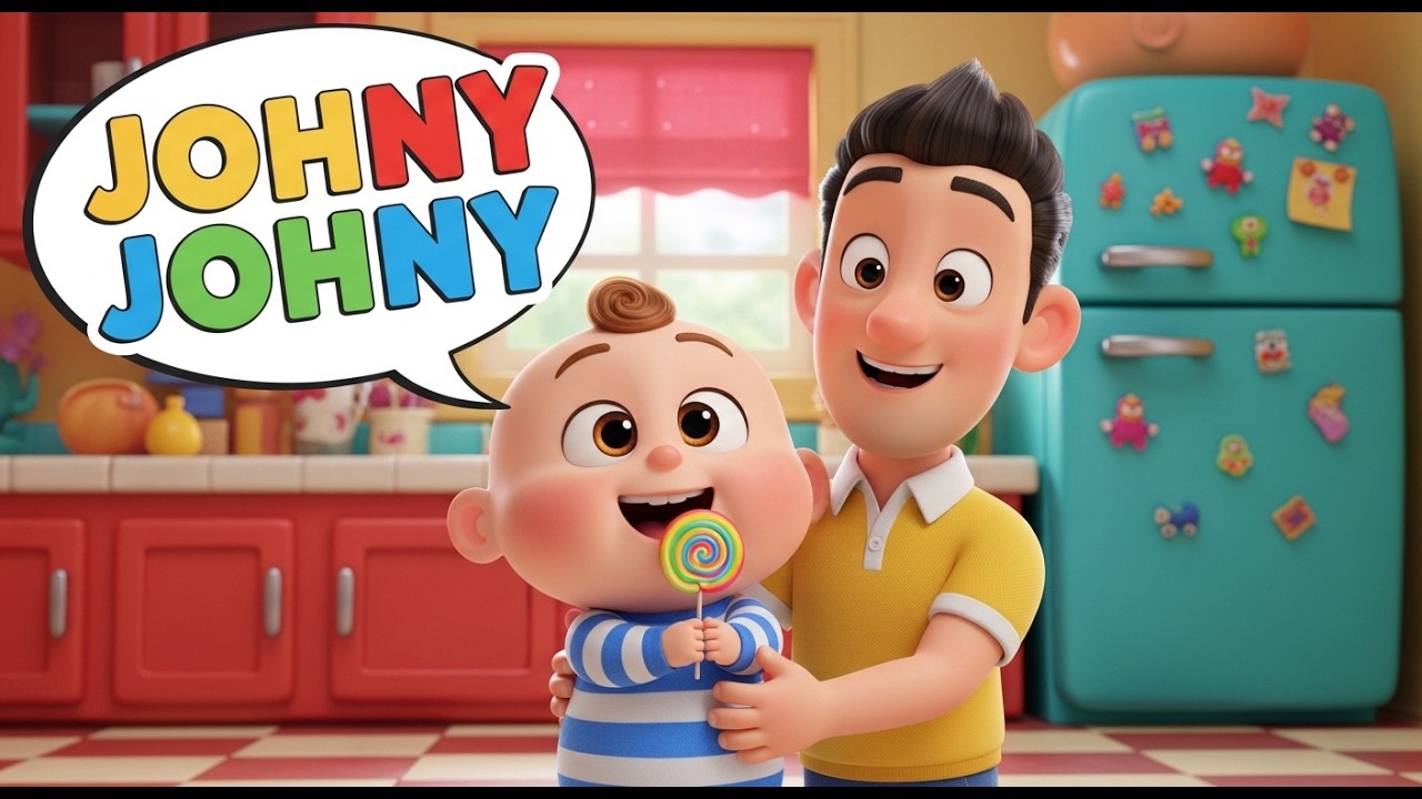 Johny Johny Yes Papa 🎵🍭 Fun Nursery Rhyme Song for Babies & Toddlers