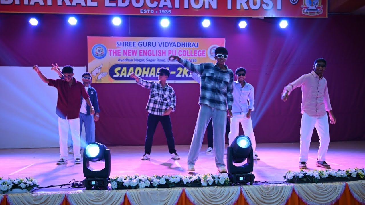 SAADHANA 2K25| DANCE PERFORMANCE BY I PUC COMMERCE BOYS