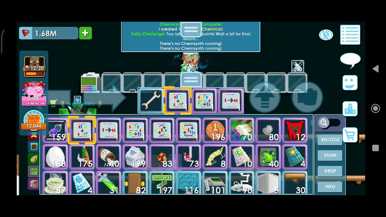 Winning Chemical Conundrum Daily Challenge Rank 2 - Growtopia