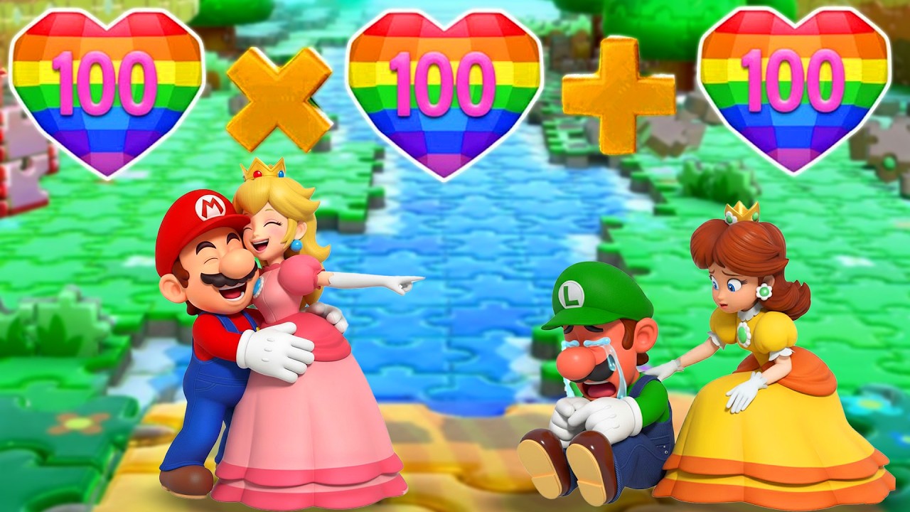Mario Party Series – All 2vs2 Minigames - Can Team Mario & Peach Beat Team Luigi & Daisy?
