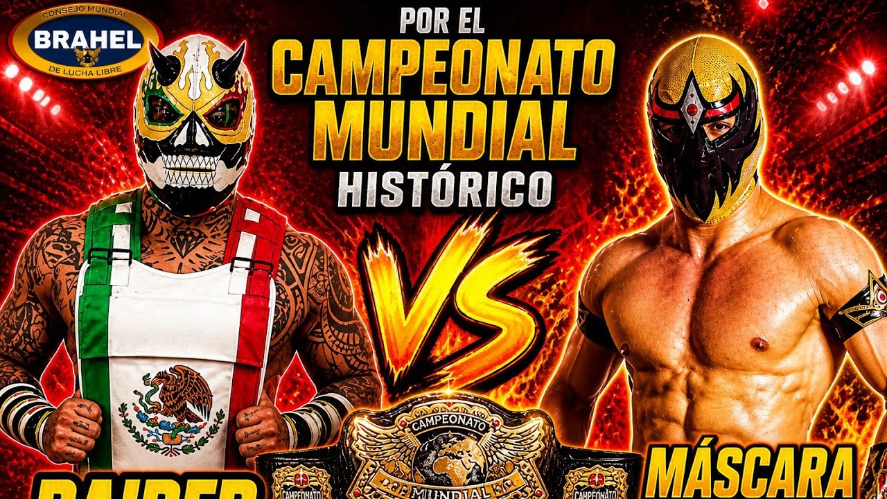 Máscara dorada vs Raider por el campeonato mundial histórico