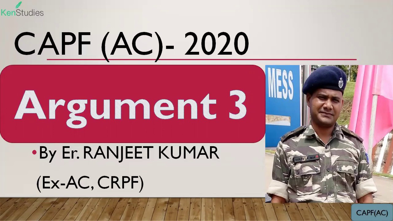 #CAPF(AC) 2020 #Argument Lecture 3 #India#Should#Not#Be#Silent#Spectator#in#Global#Politics