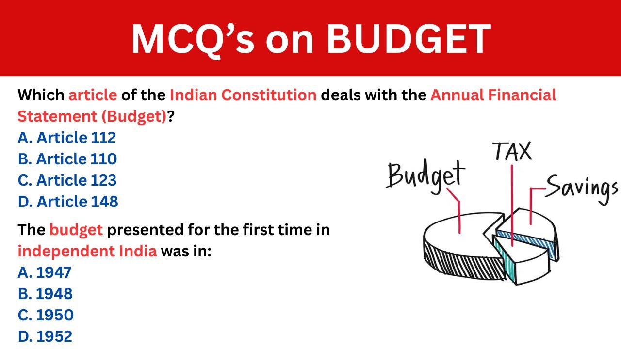 Budget Multiple Choice Questions | Economics GK