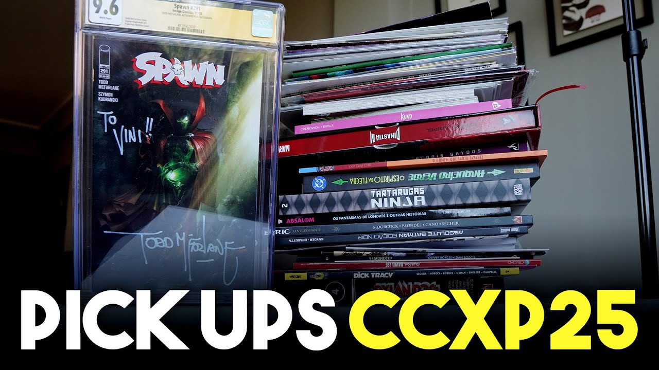 PICK UPS #CCXP25 | CHUVA de quadrinhos, autógrafos e desenhos!