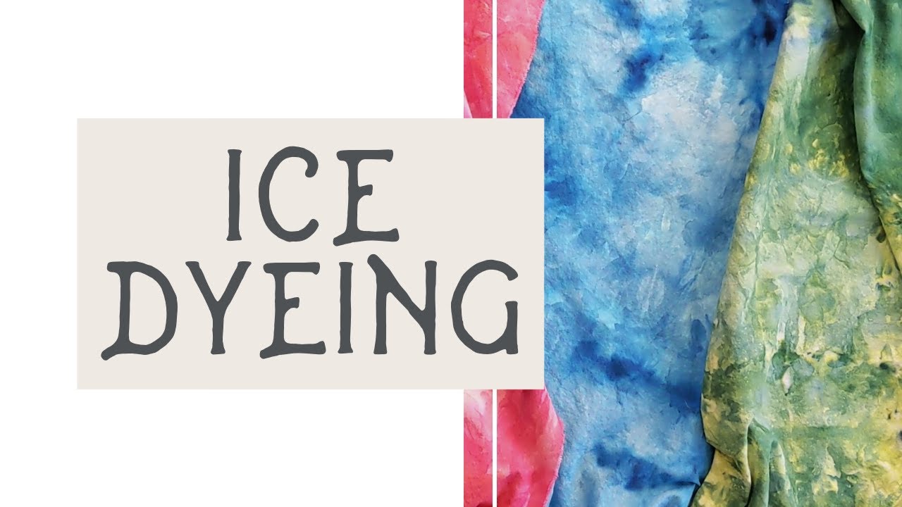 How to Ice Dye Fabric {create custom fabric for your projects}