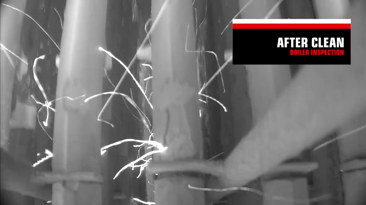 HD Camera - Boiler Inspection Before and After Linear Clean