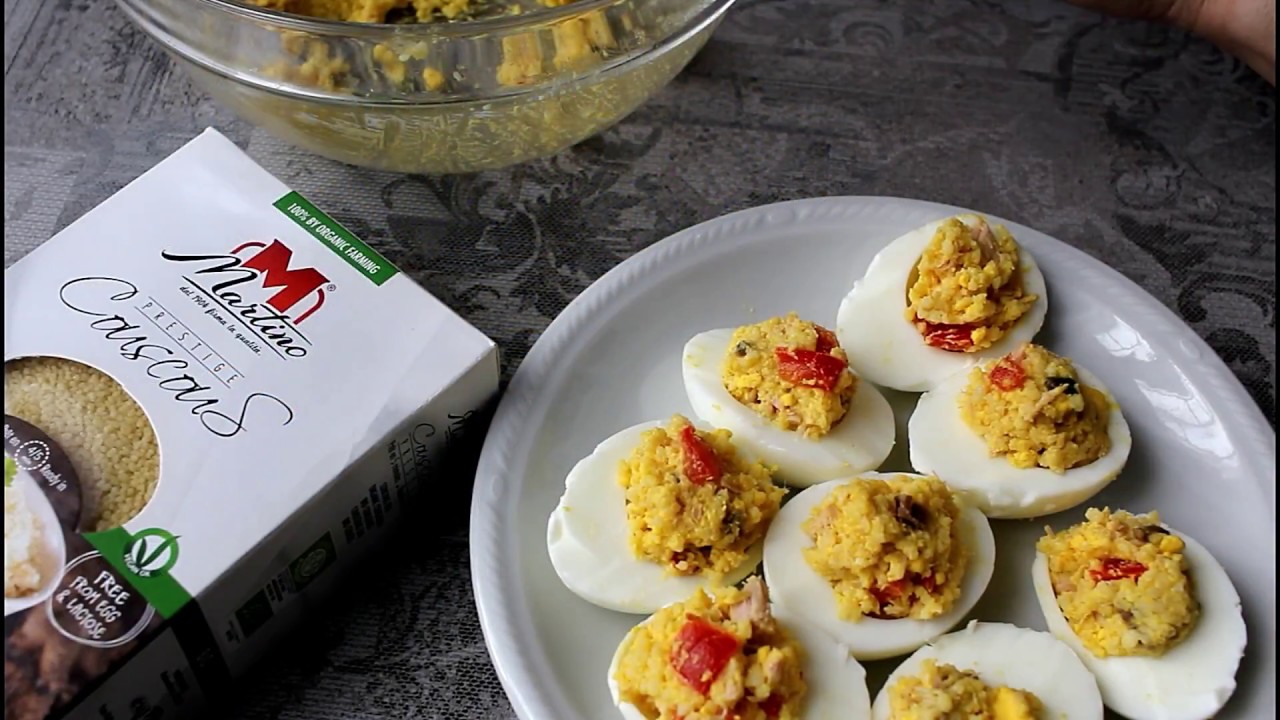 Uova ripiene con Couscous Martino/ Stuffed eggs with Martino Couscous