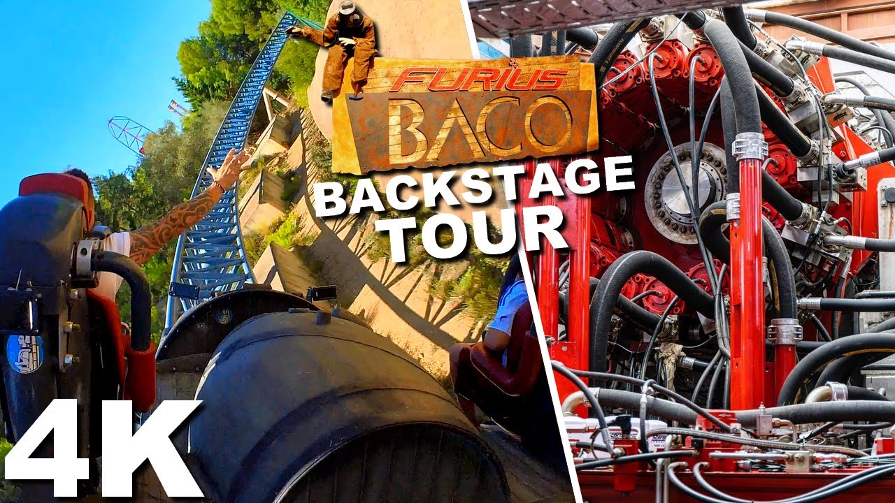 Furius Baco [Backstage Tour 4K] - PortAventura Park