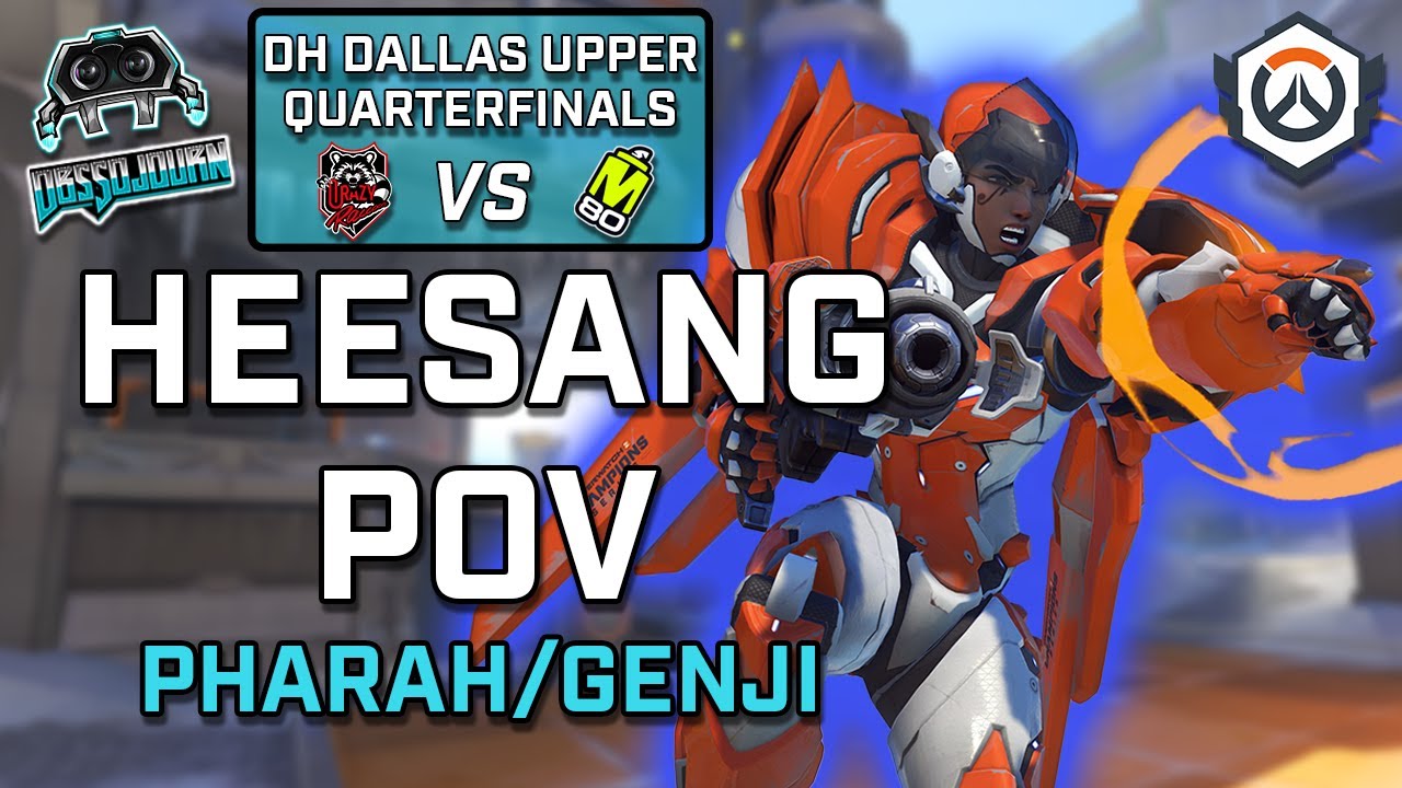 [HeeSang POV] Crazy Raccoon vs M80 - Upper Quarterfinals - DH Dallas OWCS