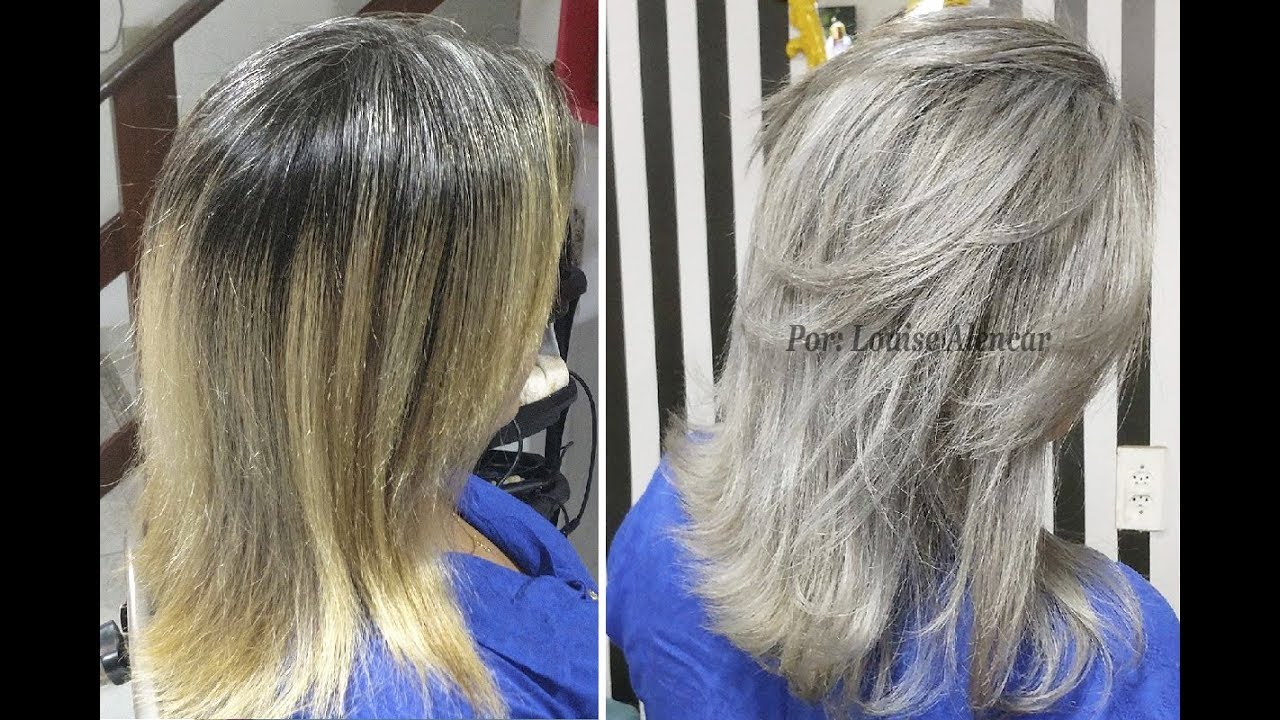 Cabelo Loiro Acinzentado - passo a passo