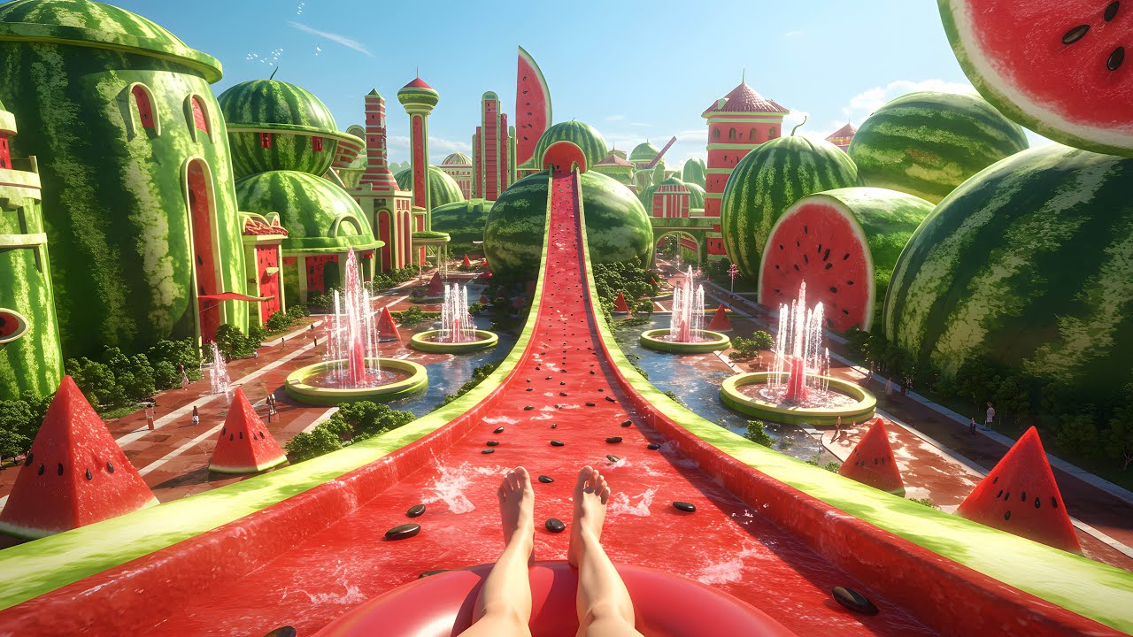 Which slide would you choose?🎢 | 4K Thrilling & Satisfying AI ASMR Magical Slides #4k #aiasmr #asmr 