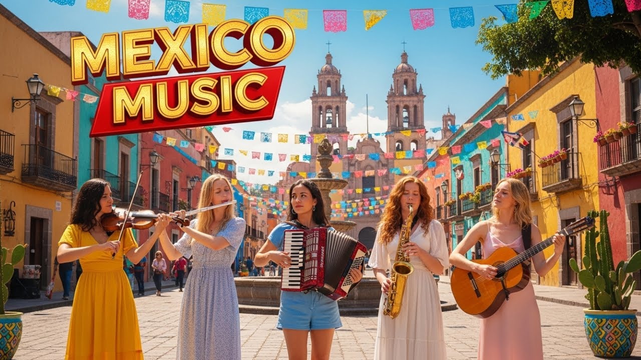 Mexico Cafe Romance | Soft Saxophone, Guitar & Accordion Instrumental Music
