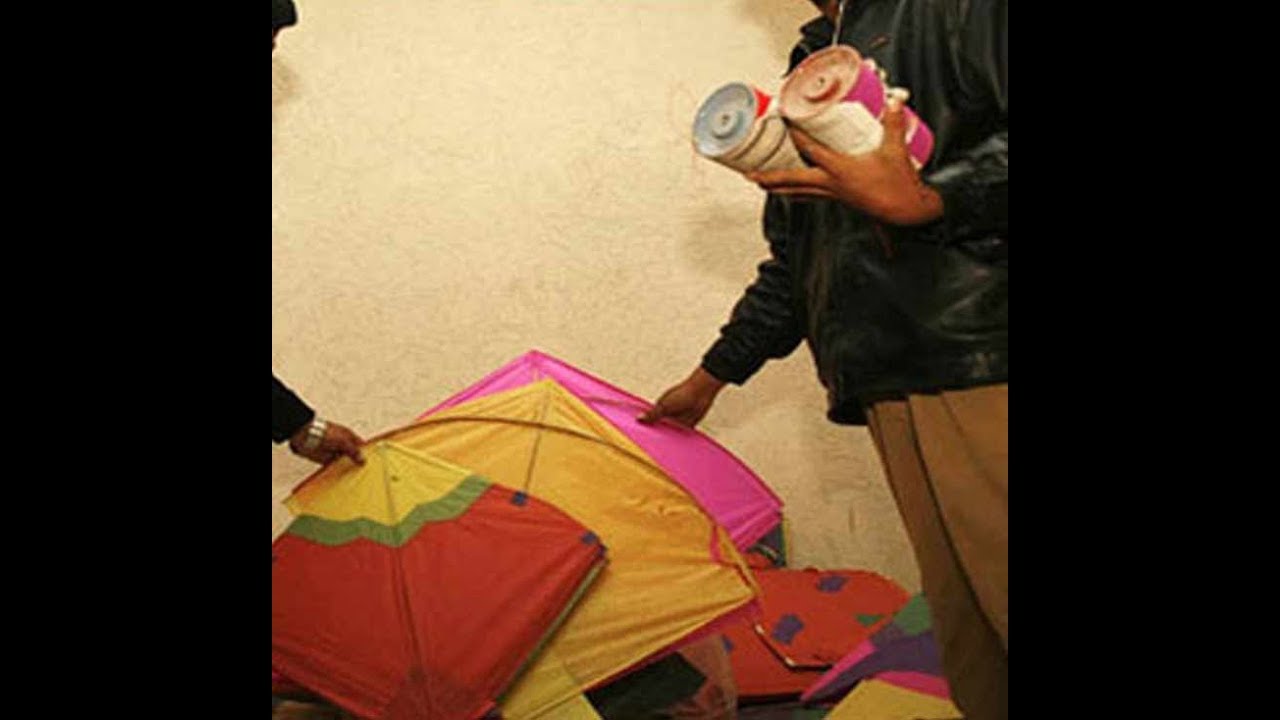 Crackdown of police against the Kites Flyers in the city.
