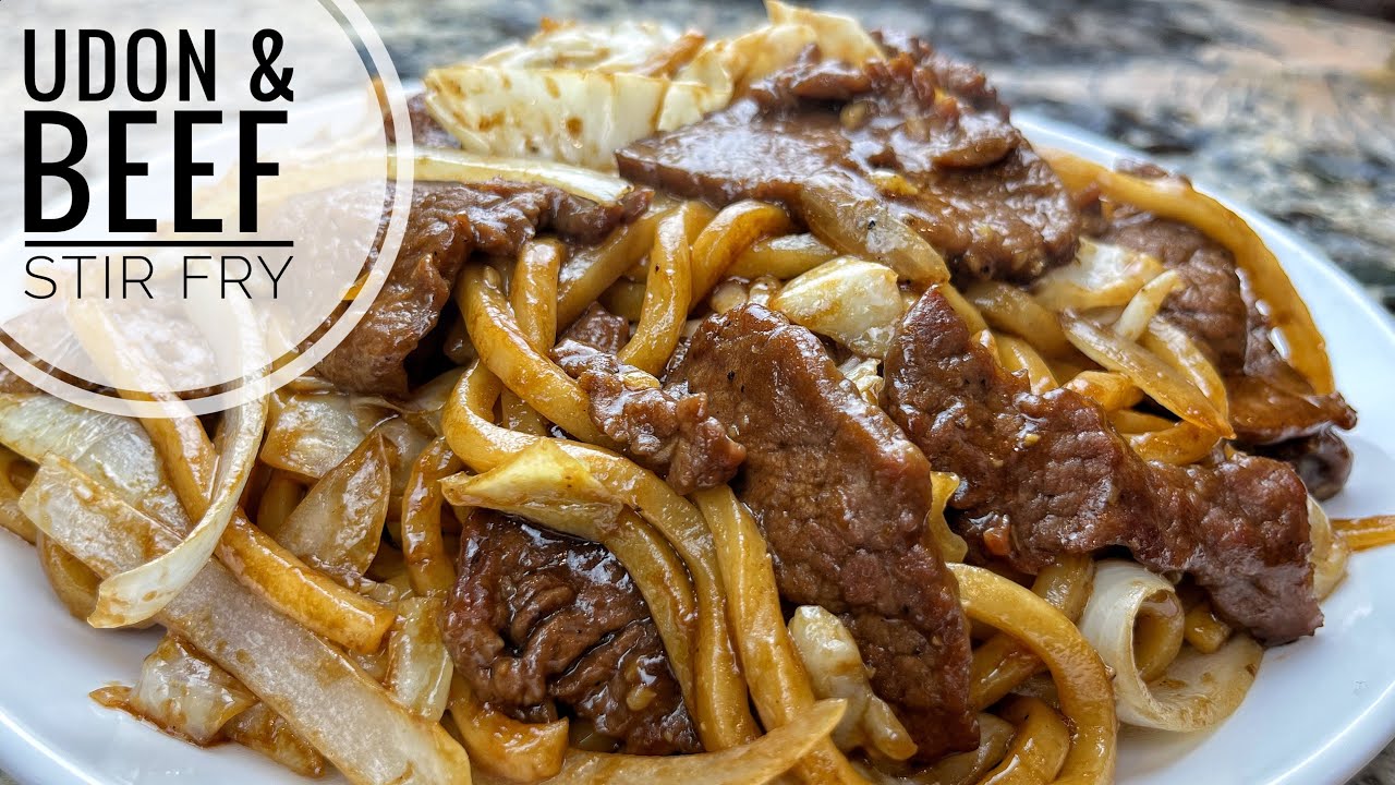 Beef And Udon Stir Fry | Simple And Tasty Udon Noodles Stir Fry Recipe