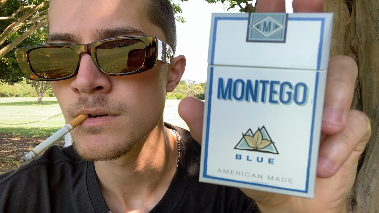 Smoking a Montego Blue Cigarette - Review