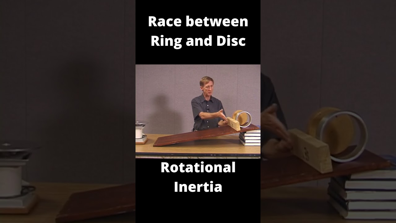 Rotational Inertia: Race between Ring and Disc!!! #youtubeshorts #shortsviral #viral