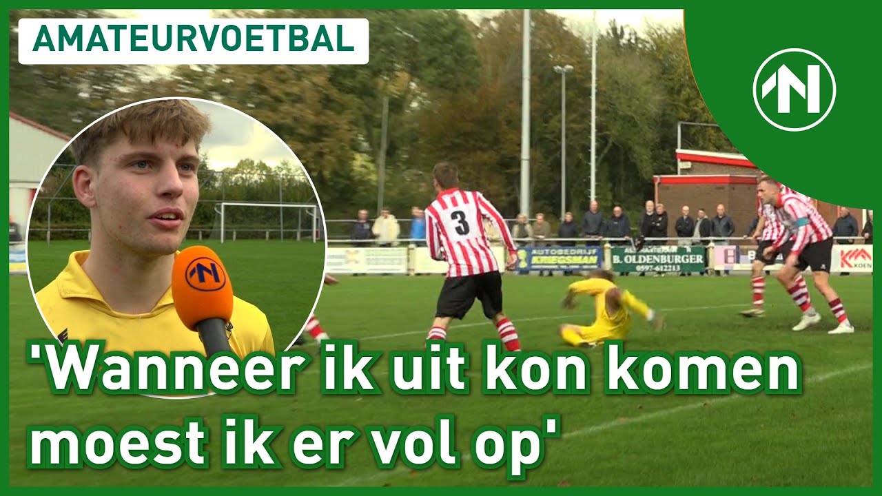 Marijn Meering is VOOR DE DUVEL NIET BANG tijdens Noordster tegen Be Quick