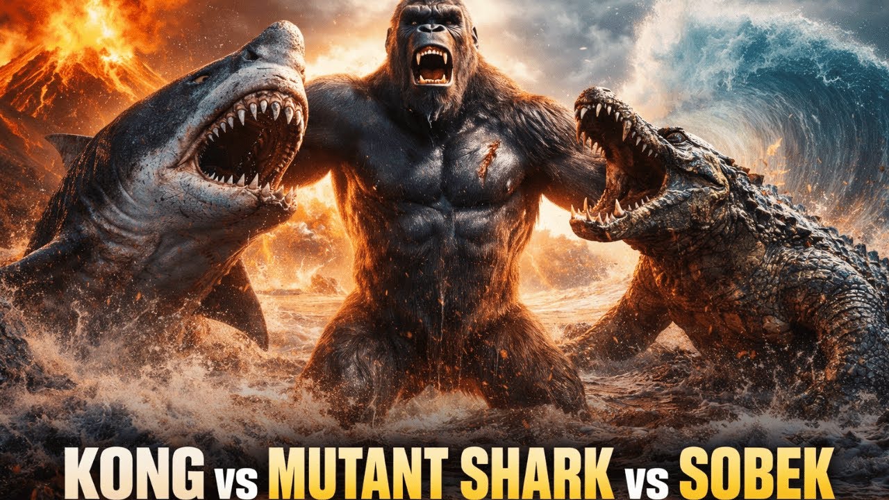 Kong vs Leviathan vs Sobek (INSANE CGI Showdown)