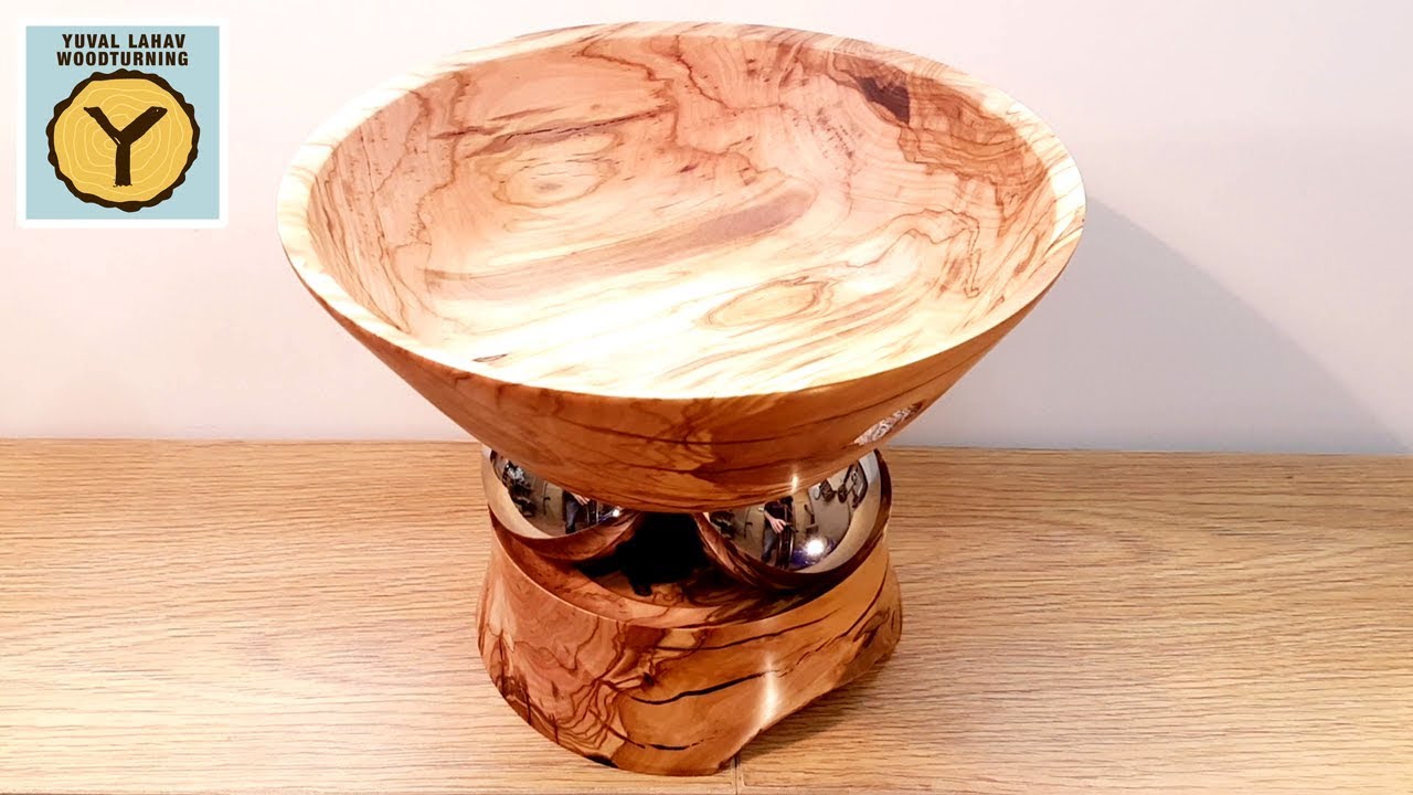 Woodturning Kinetic Olive Bowl