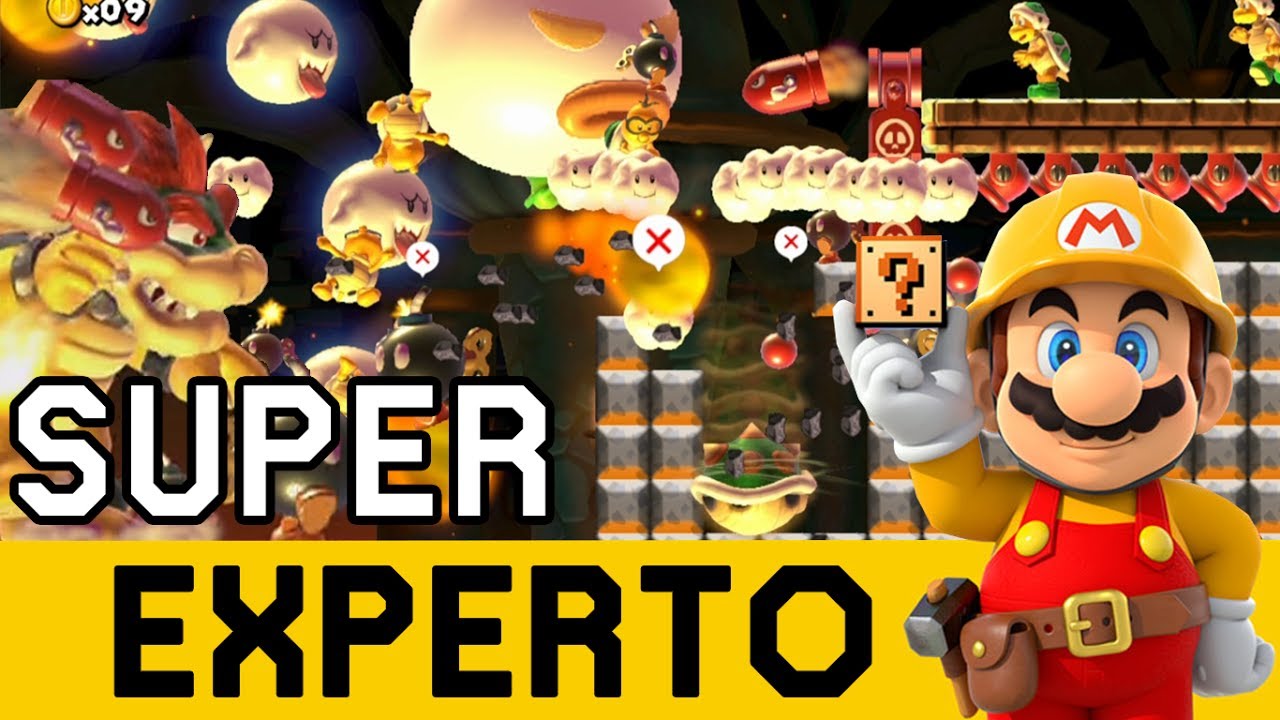 CAOS ÉPICO de Proporciones BÍBLICAS - SUPER EXPERTO NO SKIP | Super Mario Maker en Español - ZetaSSJ