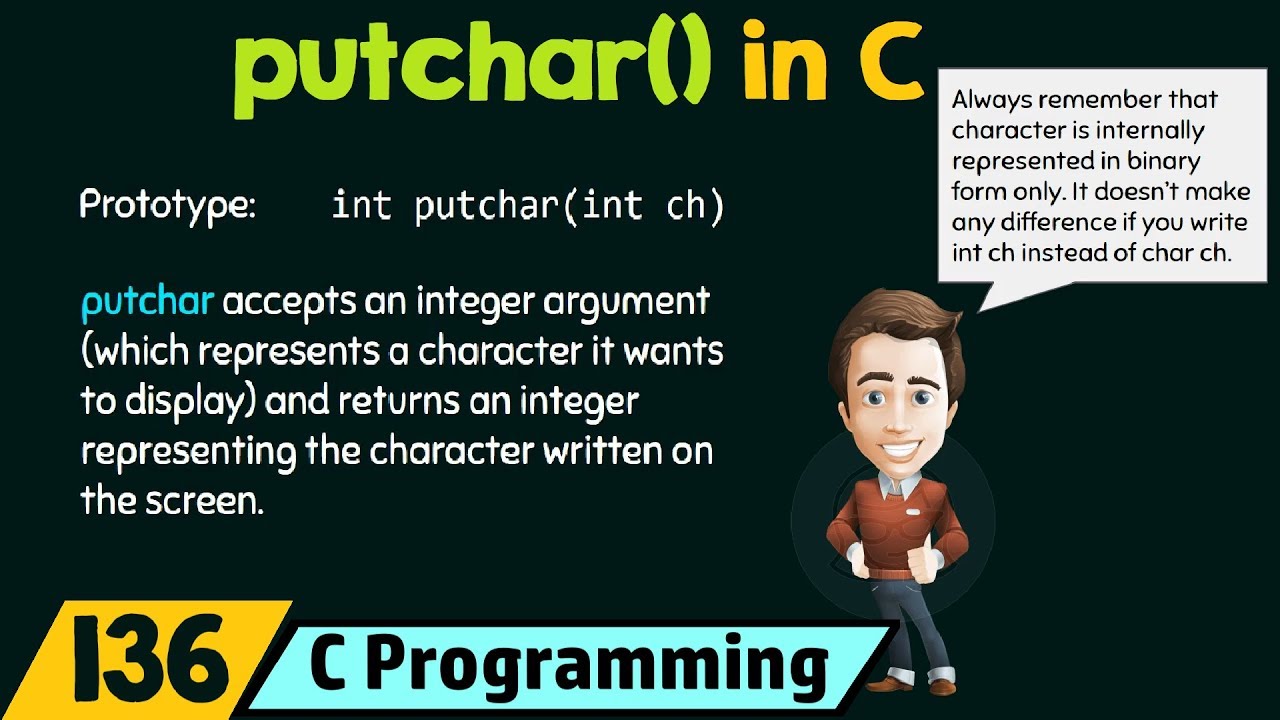 putchar() Function in C