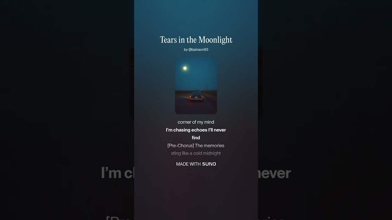 Brandon Pinson - Tears in the Moonlight - @brandonpinson81