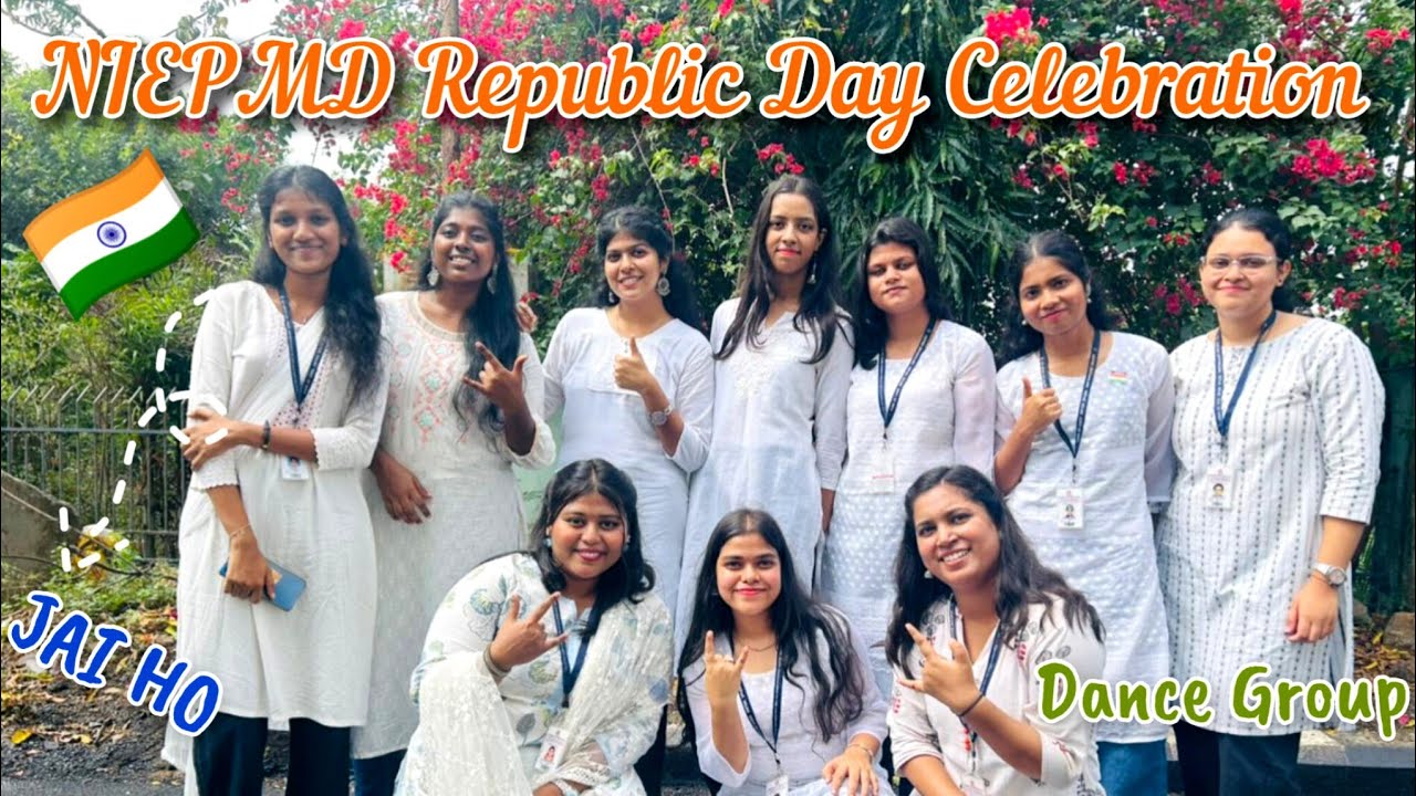 ✨️NIEPMD Republic Day 🇮🇳 celebration 🥰JAI HO🫂#medico #niepmd #republicday #vlog #chennai 