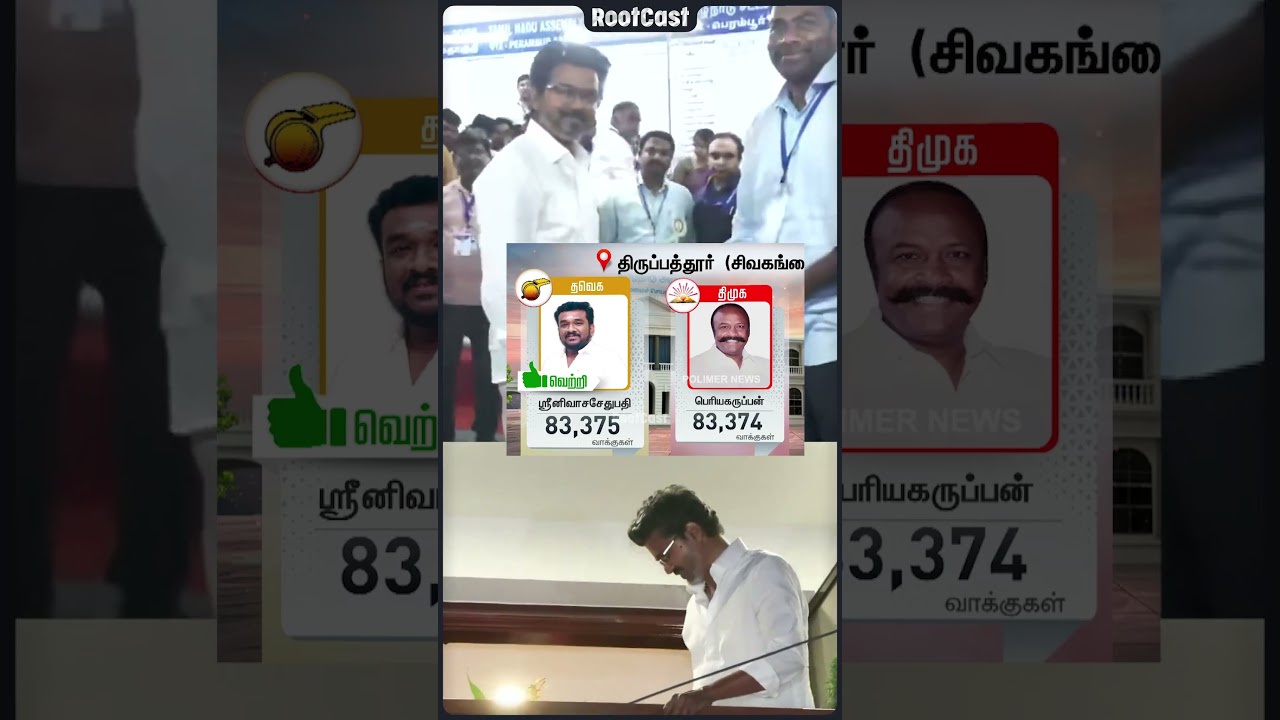 TVK 1 vote difference | Thirupathur | Thalapathy Vijay | election 2026