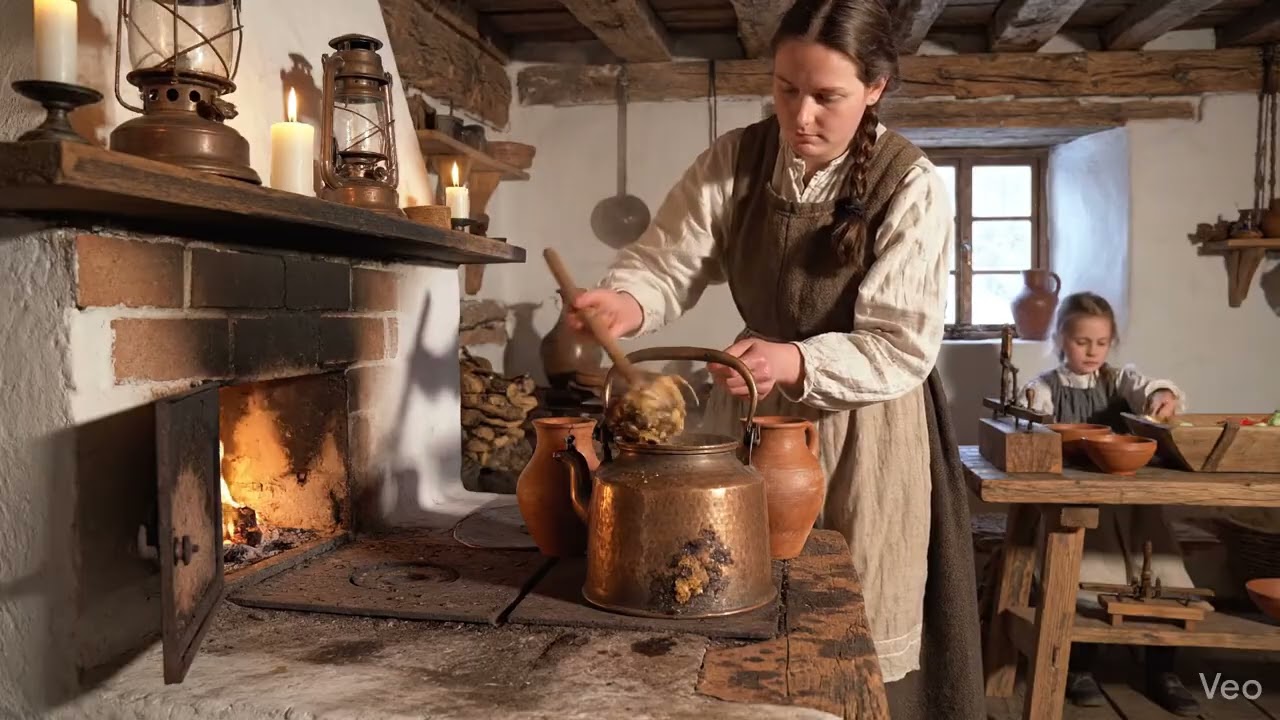 Goose fat is rendered and strained for winter cooking ❄️ Quiet Winter Farmhouse Story