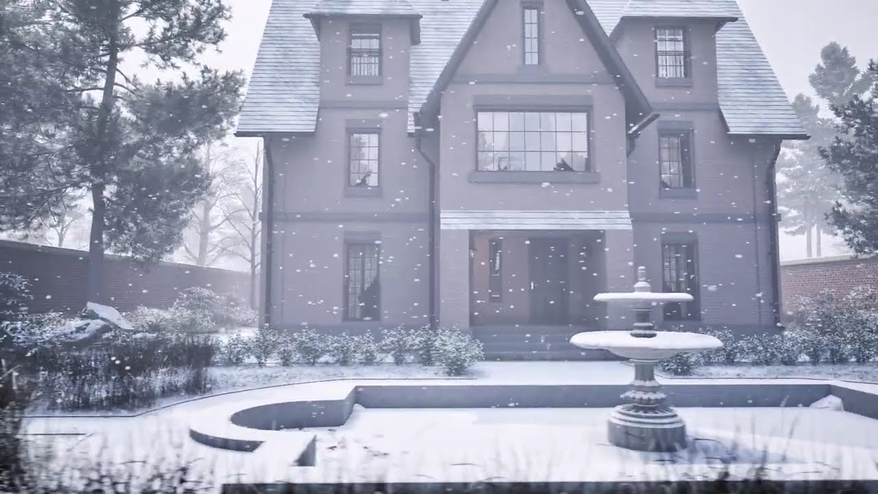 Cinematic Winter Cottage Design | Architecture in Snow 4K