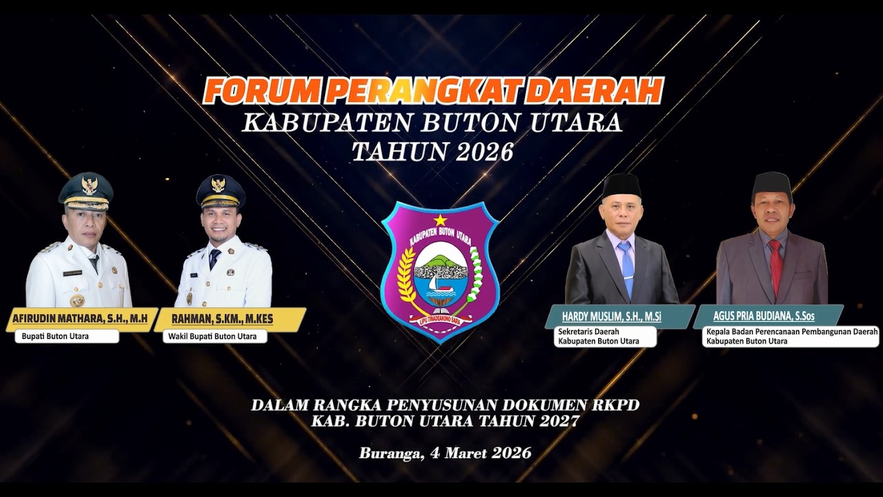 Forum Perangkat Daerah Kab. Buton Utara Tahun 2026