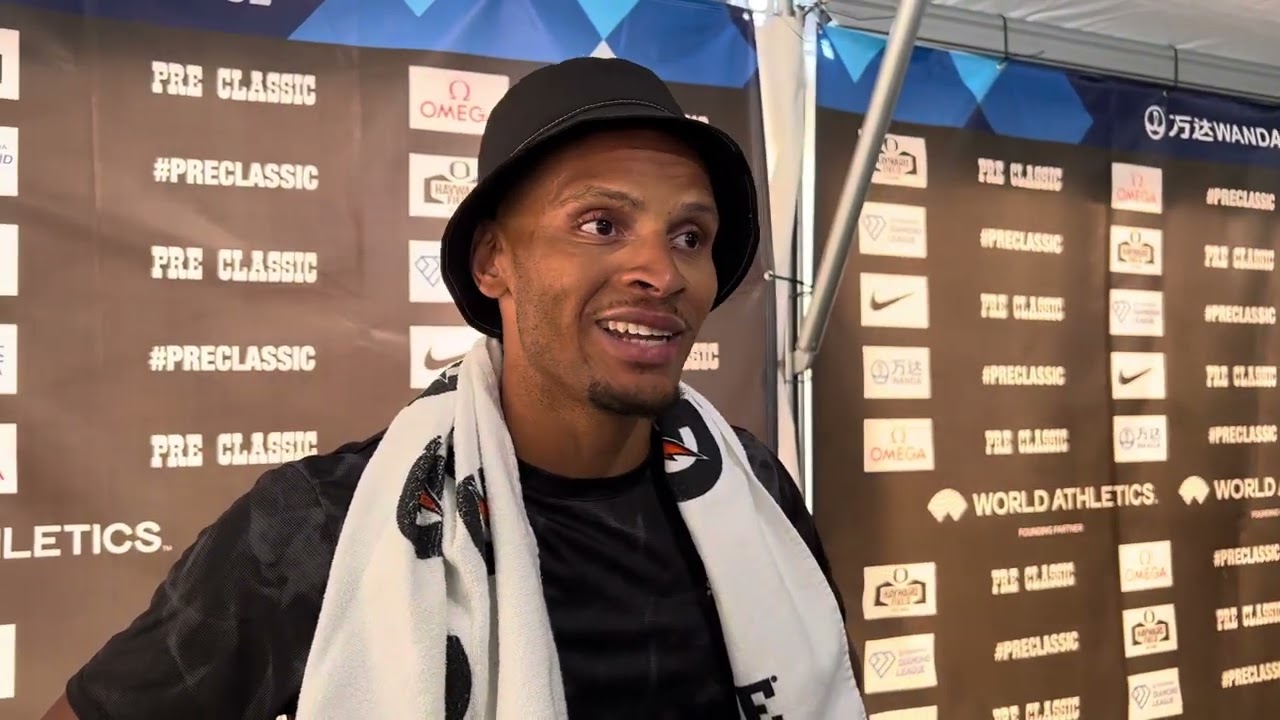 Andre De Grasse feeling back to normal after winning 2023 Diamond League 200 title