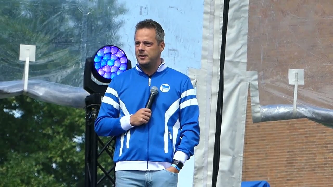 Hertha BSC neuer Präsident Kay Bernstein Fan Fest am 30 Juli 2022 Eröffnung