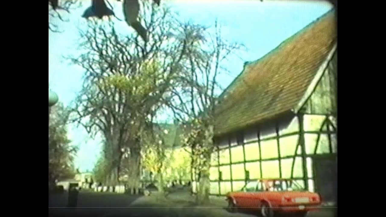 Das Ende der alten Kastanien vor der Abtei Liesborn im Jahre 1987