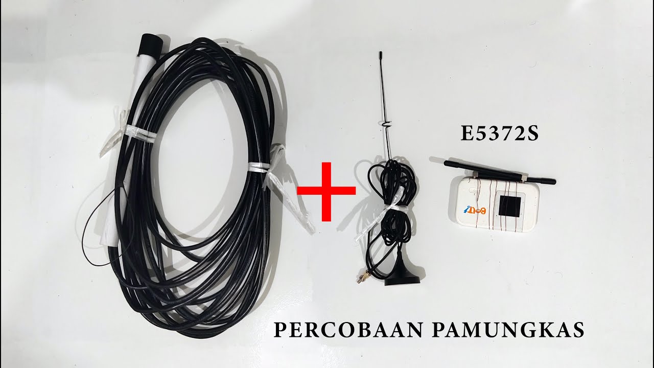 UJI COBA PAMUNGKAS MODIF E5372S MODIF + TAMBAH ANTENA