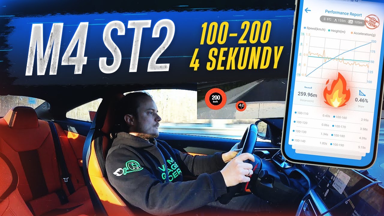 BMW M4 G82 - STAGE 2 (CUSTOM CHIP) | Jak złamać 5 sekund przy przyspieszeniu 100–200?