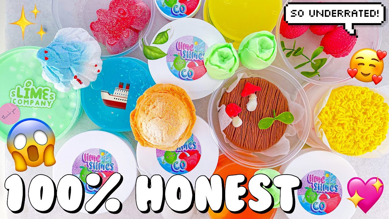 $140 AESTHETIC DIY CLAY SLIME REVIEW ✨100% Honest Underrated Lime Slimes Co