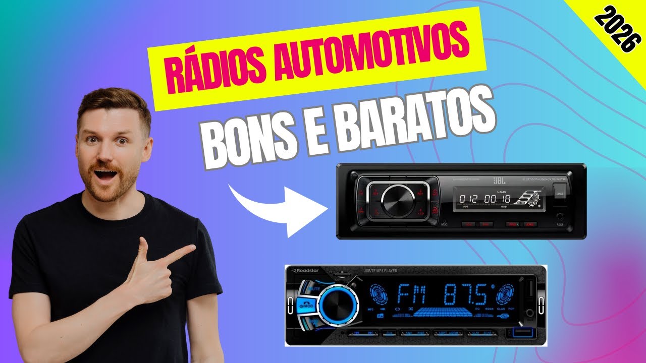 [SOM RÁDIO AUTOMOTIVO 2026] Os Melhores RÁDIOS AUTOMOTIVOS BONS E BARATOS para 2026!
